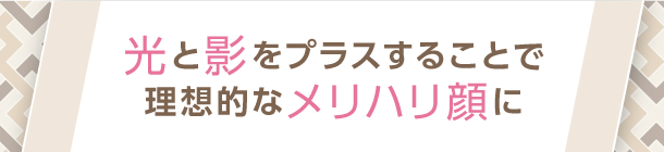 顔形別にハイライトと シェーディングの入れ方を指南