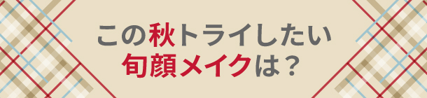 自然な立体感で叶える 大人な秋顔