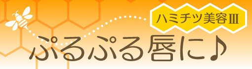 ハチミツ美容Ⅲ　ぷるぷる唇に♪