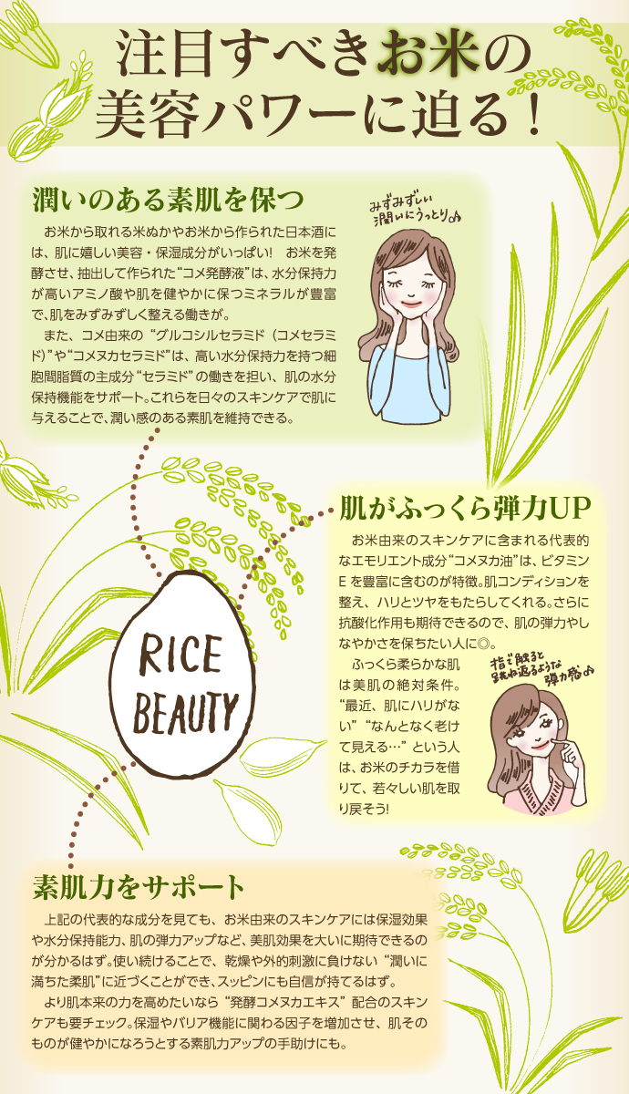 注目すべきお米の美容パワーに迫る！