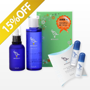 ◇【M限定】バッサ 美容液60mL+モイスチャーローション120mL お買い得セット<さっぱりタイプ>◎メイン画像