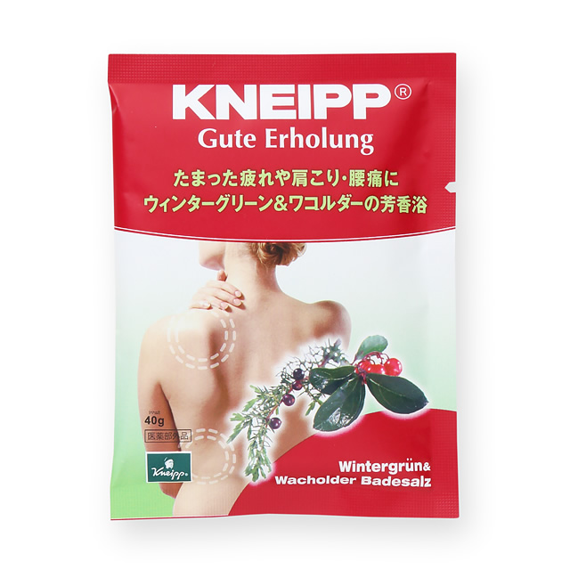 クナイプ　グーテエアホールング　バスソルト　ウィンターグリーン＆ワルコダーの香り　40g