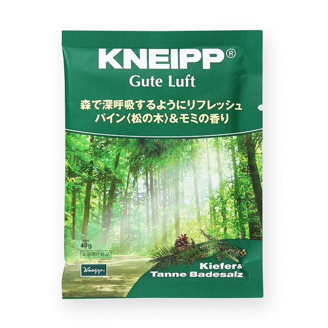 クナイプ　グーテルフト　バスソルト　パイン＆モミの香り　40g
