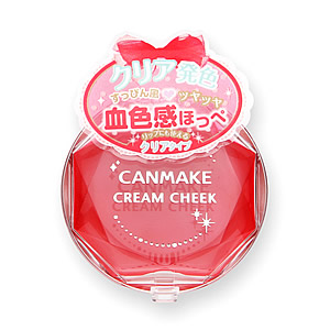 キャンメイク クリームチーク CL01 クリアレッドハートメイン画像