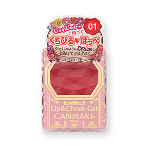 キャンメイク リップ&チーク ジェル 01 ストロベリームースメイン画像