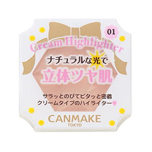 キャンメイク クリームハイライター 01 ルミナスベージュメイン画像