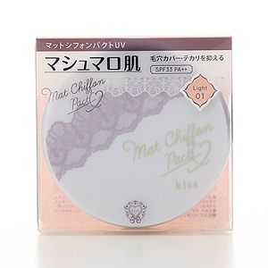 キス　マットシフォンパクトUV　01 ライト