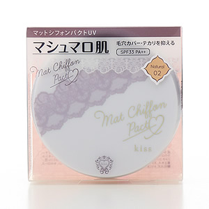 キス　マットシフォンパクトUV　02 ナチュラル