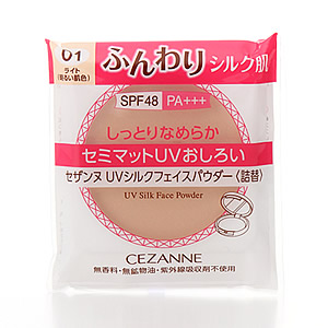 ◇【廃番】セザンヌ UVシルクフェイスパウダー詰替 01 ライトメイン画像