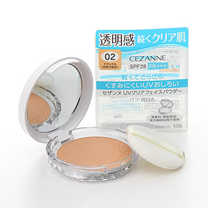 【店舗限定】セザンヌ　UVクリアフェイスパウダー　02　ナチュラル　自然な肌色