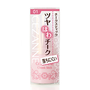 ◇【廃番】セザンヌ　チークスティック　01 ピーチピンク ★