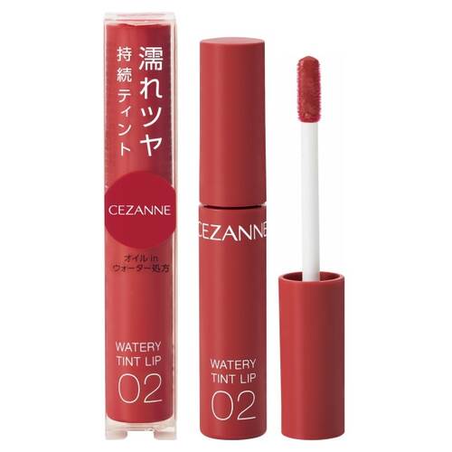 セザンヌ ウォータリーティントリップ 02 コーラルレッドメイン画像