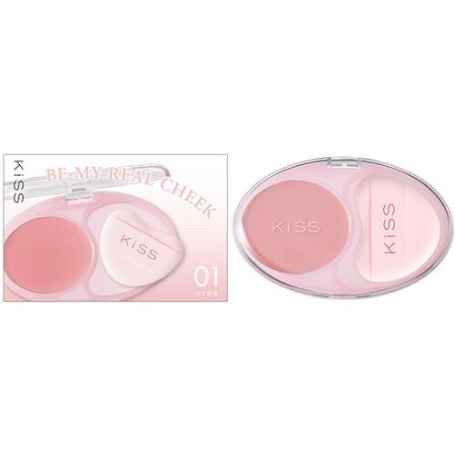 キス　ビーマイ　リアルチーク　01 チルベージュ