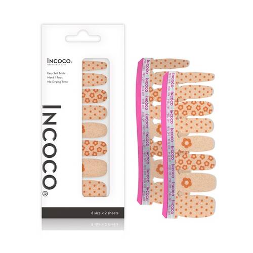 ◇【限定】インココ　貼るだけマニキュア　ピーチィ ペタルズメイン画像