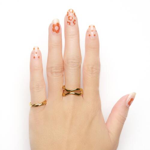 ◇【限定】インココ　貼るだけマニキュア　ピーチィ ペタルズサブ画像1