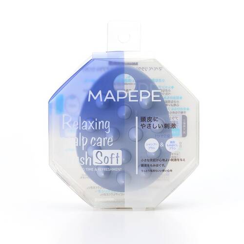 マペペ　リラクシングスカルプケアブラシ〈ソフト〉スカイブルーサブ画像4
