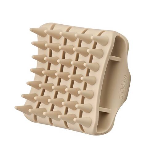 マペペ　シリコーンスカルプブラシ〈ベージュ〉サブ画像1