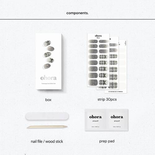 ohora　セミキュアジェル　N Check Noirサブ画像2