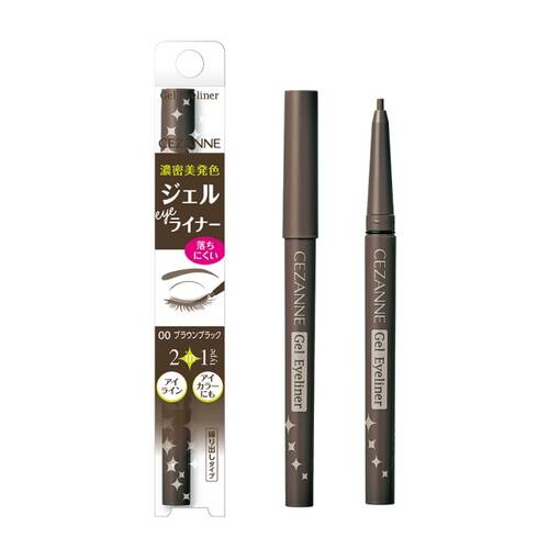 ◇【先行発売】セザンヌ ジェルアイライナー 00 ブラウンブラック◆メイン画像
