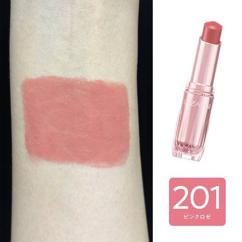 ◇【先行発売】セザンヌ　ラスティンググロスリップN　201 ピンクロゼ◆サブ画像4