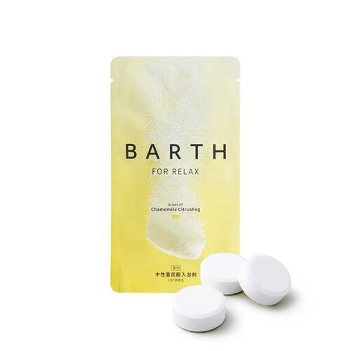 薬用BARTH中性重炭酸入浴剤RELAX Chamomile CitrusFog 3錠サブ画像1