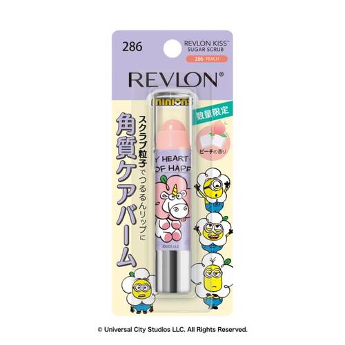 ◇【限定】レブロン　キス シュガー スクラブ　限定ミニオンデザイン　286 ピーチ◆