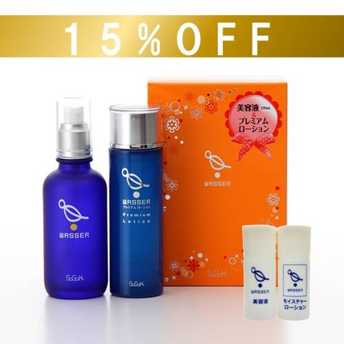 ◇【M限定】バッサ　美容液120mL+プレミアムローション100mL　お買い得セット＜しっとりタイプ＞◎メイン画像