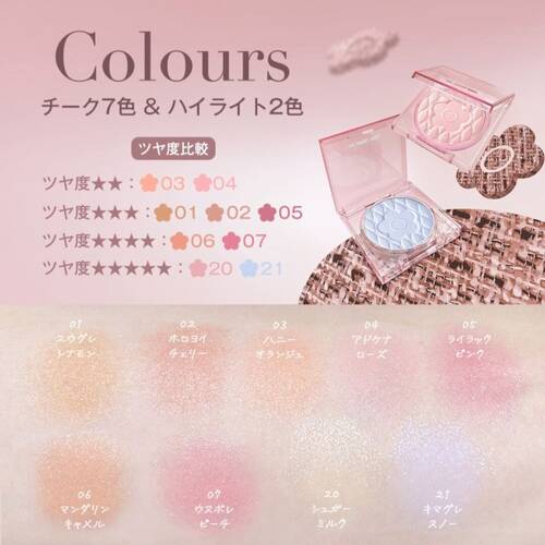 デイジードール パウダー ブラッシュ ブルーム 21 キマグレスノーサブ画像4