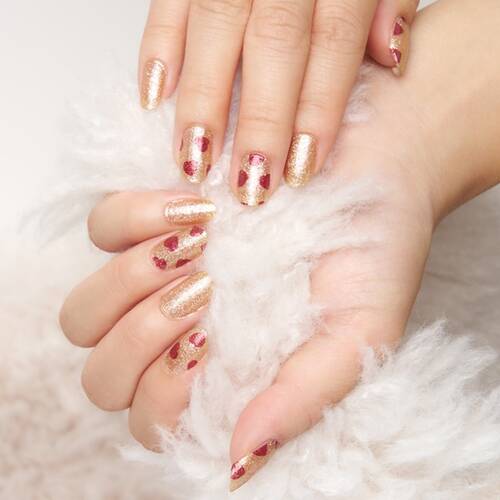 ◇【限定】インココ　貼るだけマニキュア　ティンセル & ハート◆サブ画像1