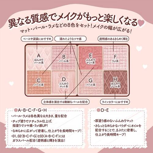 ◇【店舗限定】キャンメイク　プティパレットアイズ　01 プリュムフラワー◆サブ画像8