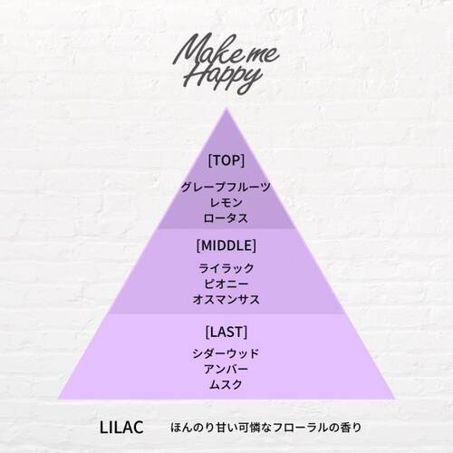 ◇メイクミーハッピー　ヘアミスト　LILACサブ画像2